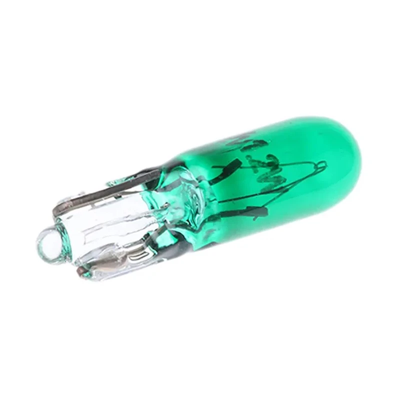 RS PRO Wedge Indicator Light Green 12V 100mA 6000h T1 1/2 Lamp 5mm x 20mm 106-206