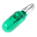 RS PRO Wedge Indicator Light Green 12V 100mA 6000h T1 1/2 Lamp 5mm x 20mm 106-206
