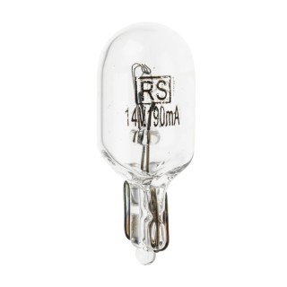 RS PRO Incandescent Indicator Light Clear Lens 6.3V 150mA T-3¼ Wedge Base 106-436