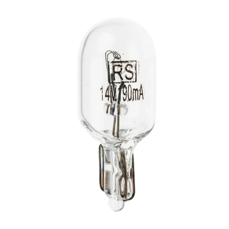 RS PRO Incandescent Indicator Light Clear Lens 6.3V 150mA T-3¼ Wedge Base 106-436