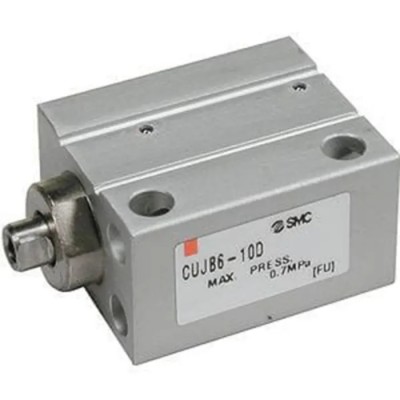 SMC 10 mm Pneumatic Cylinder CDUJB10-10D Double Acting Through Hole Mount Aluminium Alloy Body