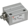 SMC 10 mm Pneumatic Cylinder CDUJB10-10D Double Acting Through Hole Mount Aluminium Alloy Body