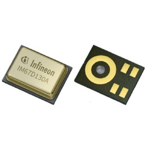 Infineon 5-Pin Omni-Directional MEMS Microphone, Digital Output, Surface Mount, PG-LLGA-5 Package 1.62-3.6V IM67D130AXTSA2