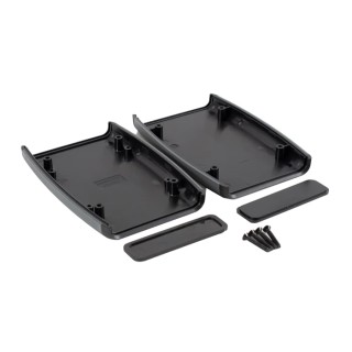 Hammond 1553BX Series Black ABS Handheld Enclosure with Integral Battery Compartment, IP54, 117 mm x 79 mm x 24 mm 1553BXBK