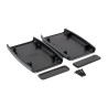 Hammond 1553BX Series Black ABS Handheld Enclosure with Integral Battery Compartment, IP54, 117 mm x 79 mm x 24 mm 1553BXBK