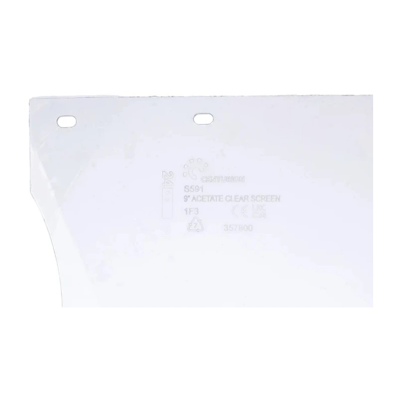 Centurion Safety Clear Acetate Visor with Face Guard Chemical Splash Resistant Face Shield S59CE 9034158