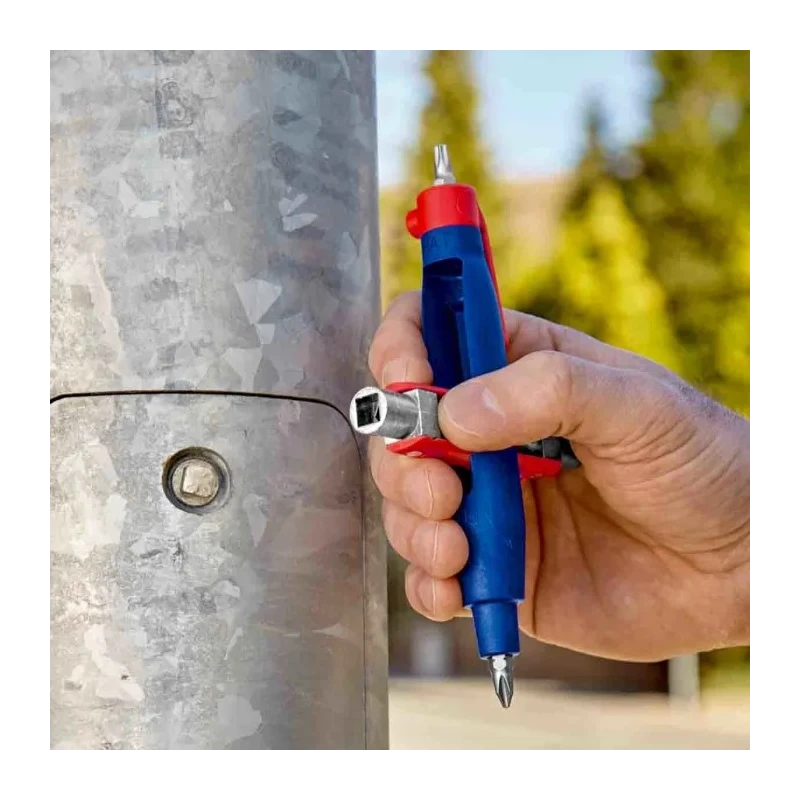 Knipex Plastic 6-way Control Cabinet Key Nickel Finish Model 00 11 07