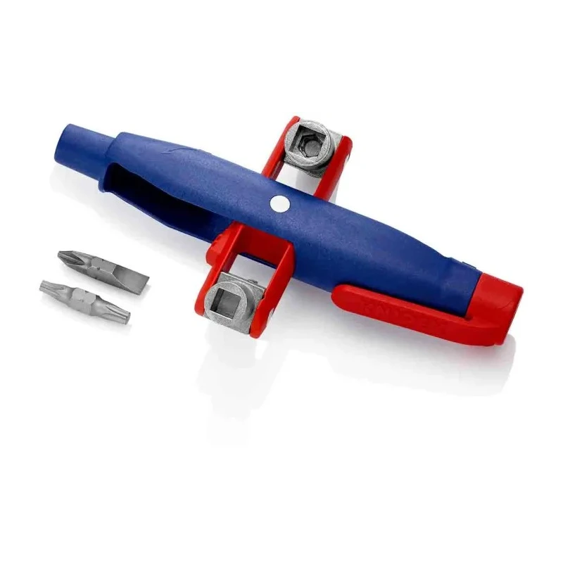 Knipex Plastic 6-way Control Cabinet Key Nickel Finish Model 00 11 07