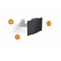 Durable Aluminium Wall Mount Tablet Stand Kit Adjustable Tilt and 360° Rotation 7-13 Inch Tablets 893423