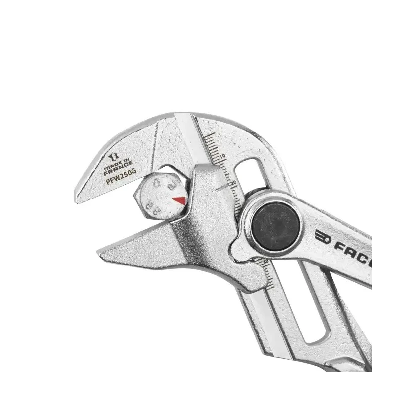 Facom 1-Piece Plier Wrench Angled Head 250mm Overall Length PWF250GPF