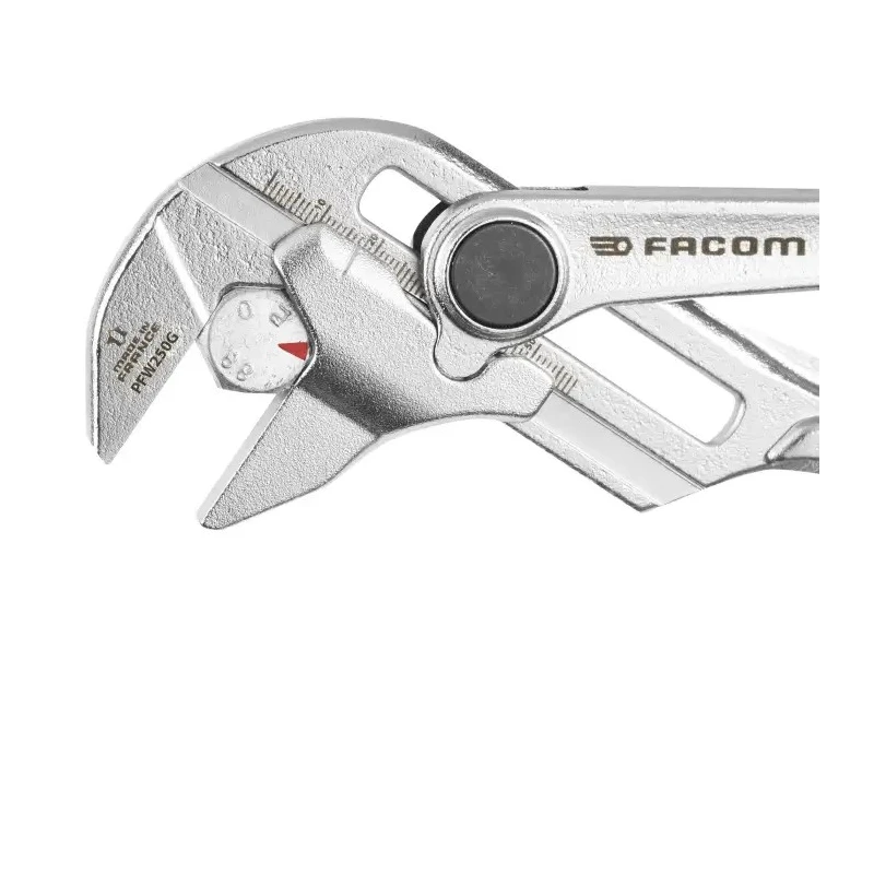 Facom 1-Piece Plier Wrench Angled Head 250mm Overall Length PWF250GPF