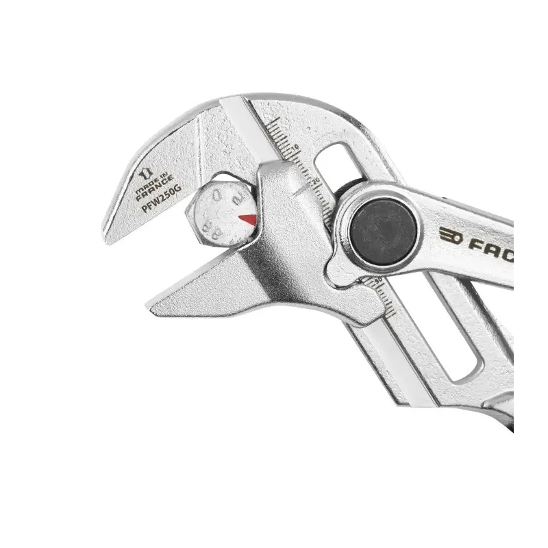 Facom 1-Piece Plier Wrench Angled Head 250mm Overall Length PWF250GPF