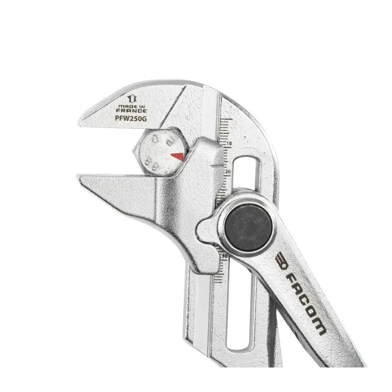 Facom 1-Piece Plier Wrench Angled Head 250mm Overall Length PWF250GPF