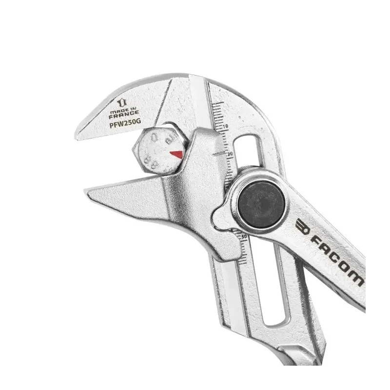 Facom 1-Piece Plier Wrench Angled Head 250mm Overall Length PWF250GPF