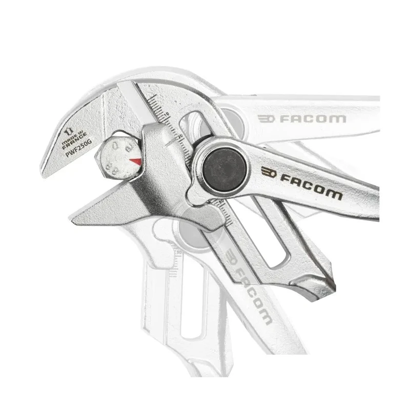 Facom 1-Piece Plier Wrench Angled Head 250mm Overall Length PWF250GPF