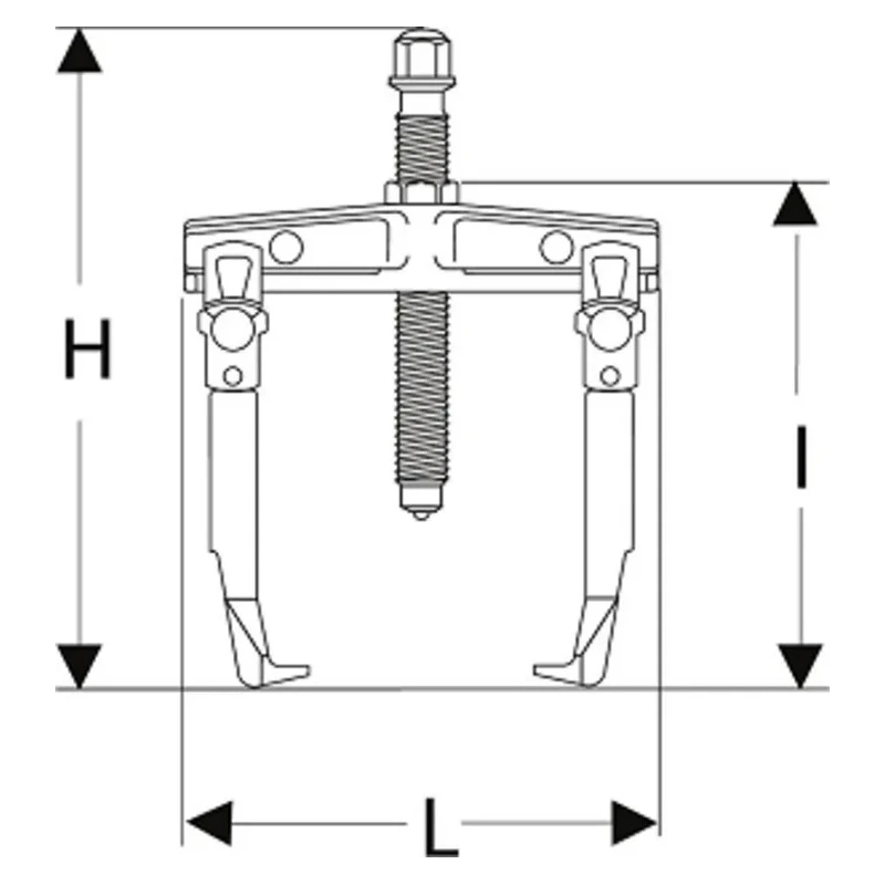 Facom Hydraulic Bearing Puller with 2 Ton Hydraulic Force, 1-Piece U.32T2-8