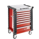 Facom 8 Drawer Wheeled Roller Cabinet Tool Chest with Centralized Key Lock JET.8M3APF