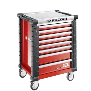 Facom 8 Drawer Wheeled Roller Cabinet Tool Chest with Centralized Key Lock JET.8M3APF