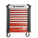 Facom 8 Drawer Wheeled Roller Cabinet Tool Chest with Centralized Key Lock JET.8M3APF
