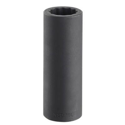 Facom 34 mm 1/2 in Drive 12 Point Impact Socket, Manganese Phosphate Finish, Chrome Molybdenum Steel NSD.34L