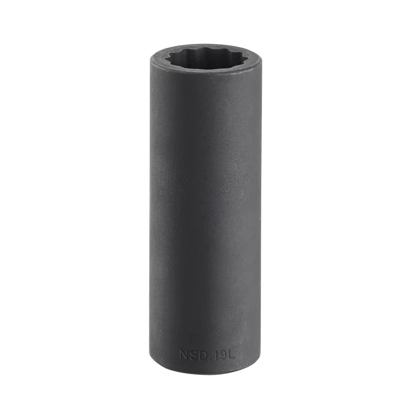 Facom 34 mm 1/2 in Drive 12 Point Impact Socket, Manganese Phosphate Finish, Chrome Molybdenum Steel NSD.34L