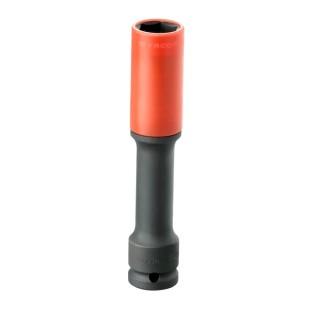 Facom 21 mm 1/2 in Drive 6 Point Impact Socket with Teflon Finish, 150mm Length NSI.21EL