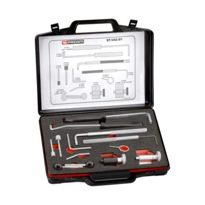 Facom 13 Piece Automotive Tool Kit Vag Timing Kit-Diesel Engines No.1 with Plastic Case DT.VAG-D1