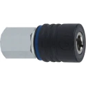 RS PRO Zinc Plated Steel Pneumatic Quick Connect Coupling 1/4 in Female G 235-1082