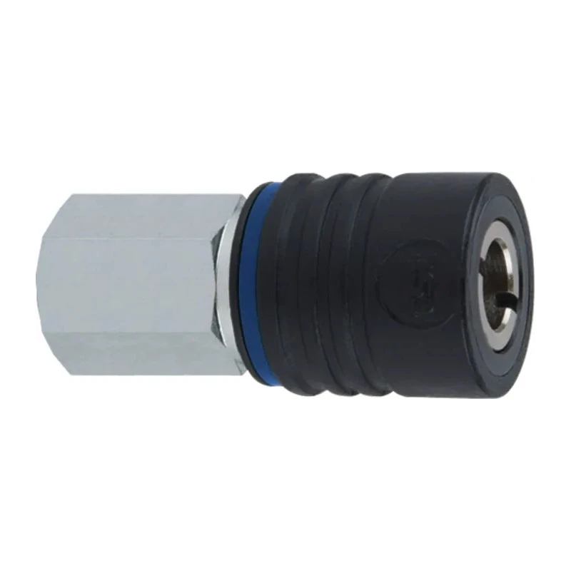 RS PRO Zinc Plated Steel Pneumatic Quick Connect Coupling 1/4 in Female G 235-1082