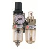 RS PRO 1/4 in G Filter Regulator Lubricator, Manual Drain, 25 μm Filtration Size 235-1106