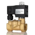 RS PRO 2 Port Solenoid Valve, Normally Open, G 3/8 in Inlet/Outlet, Brass Body, 220V AC, 13 bar Max Pressure, Model 235-1114