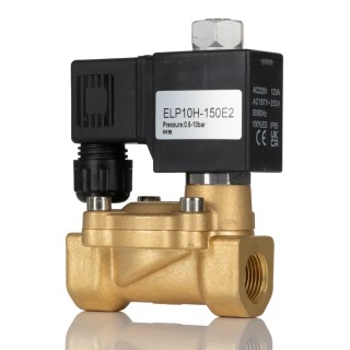 RS PRO 2 Port Solenoid Valve, Normally Open, G 3/8 in Inlet/Outlet, Brass Body, 220V AC, 13 bar Max Pressure, Model 235-1114