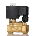 RS PRO 2 Port Solenoid Valve, Normally Open, G 3/8 in Inlet/Outlet, Brass Body, 220V AC, 13 bar Max Pressure, Model 235-1114