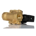 RS PRO 2 Port Solenoid Valve, Normally Open, G 3/8 in Inlet/Outlet, Brass Body, 220V AC, 13 bar Max Pressure, Model 235-1114