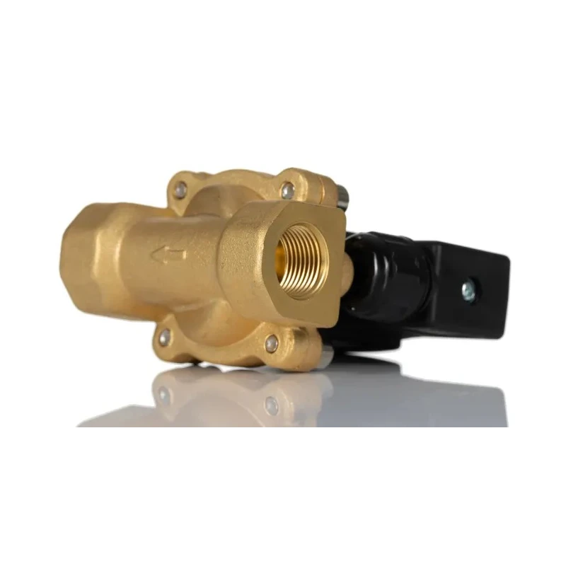 RS PRO 2 Port Solenoid Valve, Normally Open, G 3/8 in Inlet/Outlet, Brass Body, 220V AC, 13 bar Max Pressure, Model 235-1114