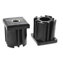 RS PRO Heavy Duty Square Nylon Tube Insert Nylon Body Brass Nickel Plated Bush 235-1013