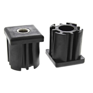 RS PRO Heavy Duty Square Nylon Tube Insert Nylon Body Brass Nickel Plated Bush 235-1013