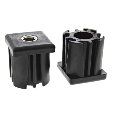 RS PRO Heavy Duty Square Nylon Tube Insert Nylon Body Brass Nickel Plated Bush 235-1013