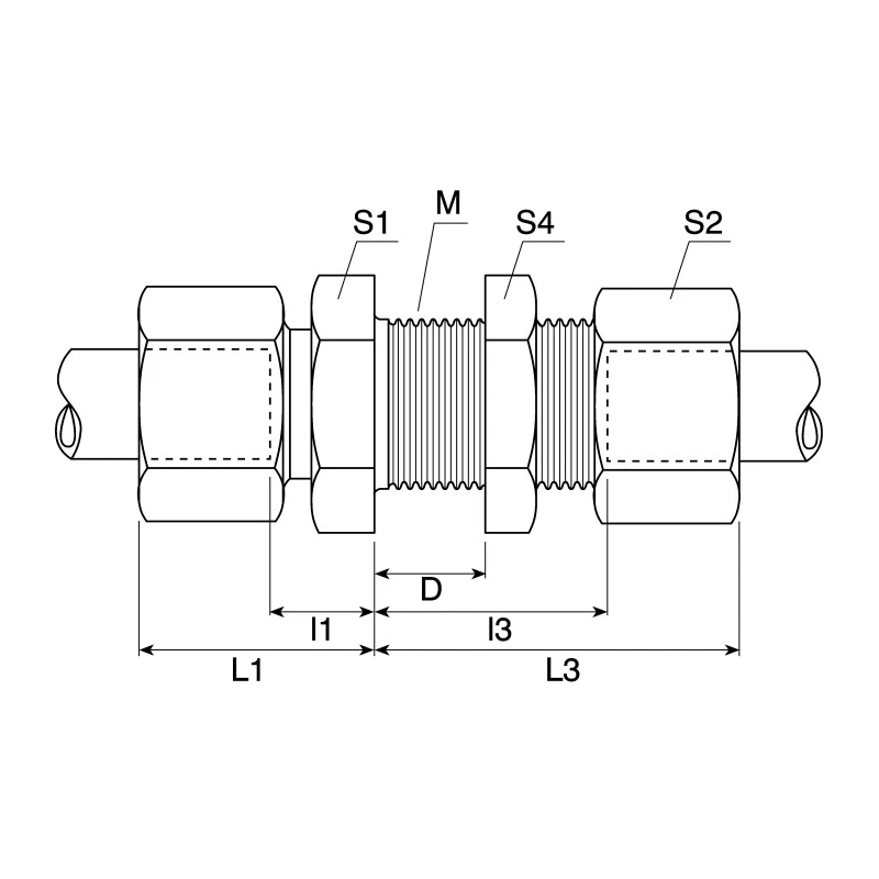 Parker Hydraulic Fitting 24° Angle Stainless Steel Steel Brass Zinc Plated Chromium Finish 15mm Hose ID SV15LCF