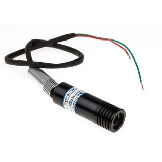 Global Laser Continuous Wave Red Laser Module 633 nm 1.5 mW Optical Output, TTL Control, Ellipse Pattern 1068-40-000