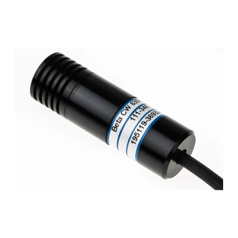 Global Laser Continuous Wave Red Laser Module 633 nm 1.5 mW Optical Output, TTL Control, Ellipse Pattern 1068-40-000