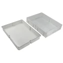 Fibox Flanged EK Series Grey Polycarbonate Enclosure IP66 IP67 IK08 250mm x 760mm x 560mm EKWH 250 G + EKUVT (X2)