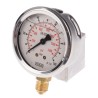 WIKA Stainless Steel 63 mm Diameter G 1/4 Male Pressure Gauge 0-100 bar Accuracy ±1.6% Model 9626935