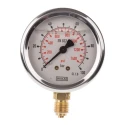 WIKA Stainless Steel 63 mm Diameter G 1/4 Male Pressure Gauge 0-100 bar Accuracy ±1.6% Model 9626935