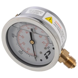 RS PRO 63 mm BSP 1/4 in Bottom Entry Pressure Gauge 1000 psi 235-1291