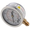 RS PRO 63 mm BSP 1/4 in Bottom Entry Pressure Gauge 1000 psi 235-1291