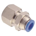 RS PRO Brass Pneumatic Fitting Female 1/2 in BSP Thread PMF-G Series 235-1213