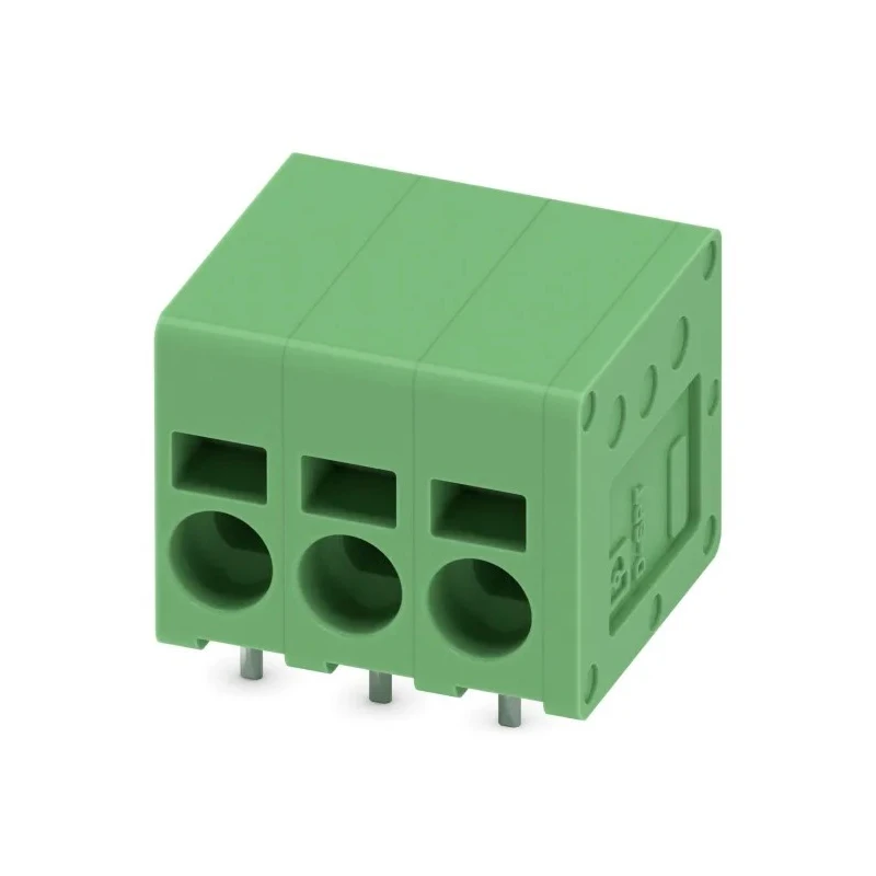 Phoenix Contact SPT 2.5/3-H-5.0 Series PCB Terminal Block, 3-Contact, 5 mm Pitch, 1 Row, 400V, 24A, Polyamide Housing 1990986