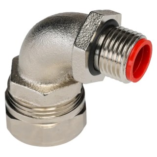 Adaptaflex Nickel Plated Brass Conduit Fitting 16 mm Nominal Size M16 Thread CE Certified 1621-400S