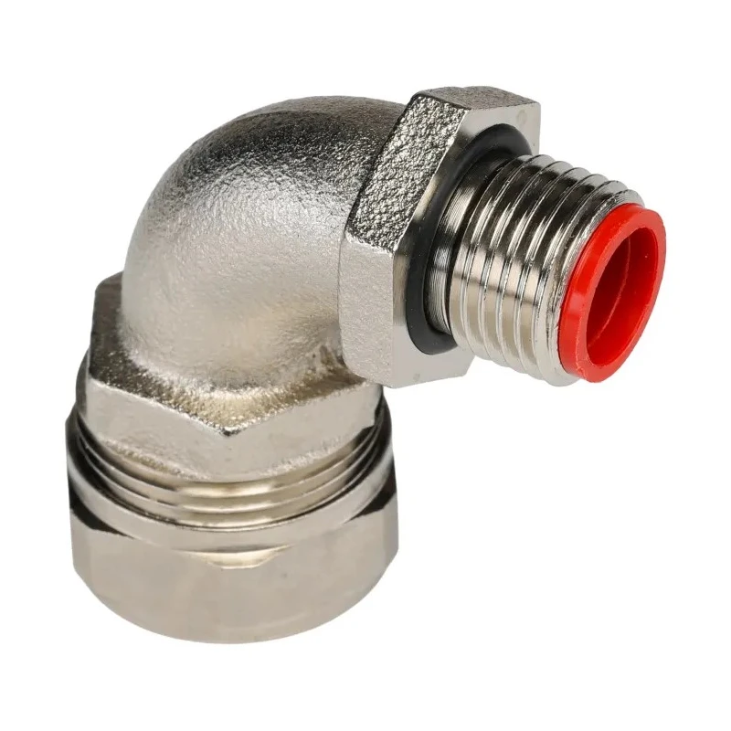Adaptaflex Nickel Plated Brass Conduit Fitting 16 mm Nominal Size M16 Thread CE Certified 1621-400S